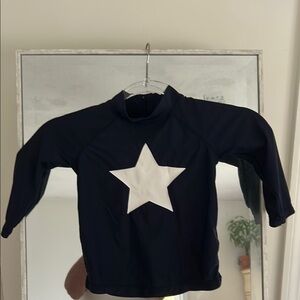 GAP Kids Navy Rash Guard with White Star